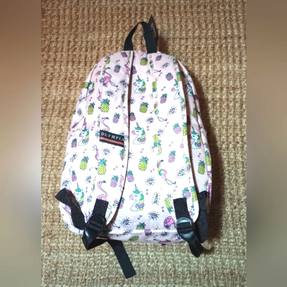 Olympia Unicorn Flamingo and Pineapple Back pack NWT